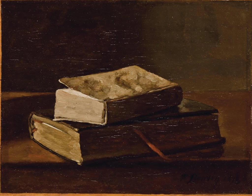 Natura morta con due libri